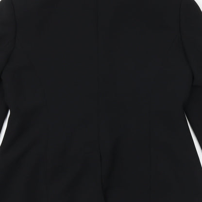 Next Womens Black Polyester Jacket Suit Jacket Size 12 Button
