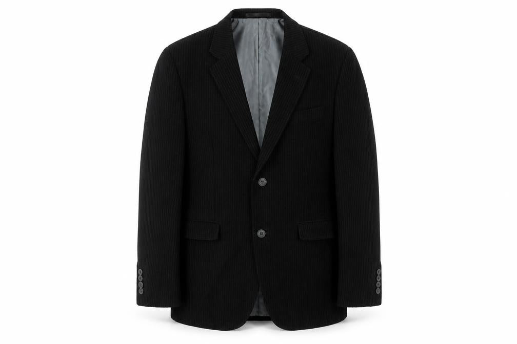 Avenue Mens Black Wool Jacket Suit Jacket Size 38 Regular