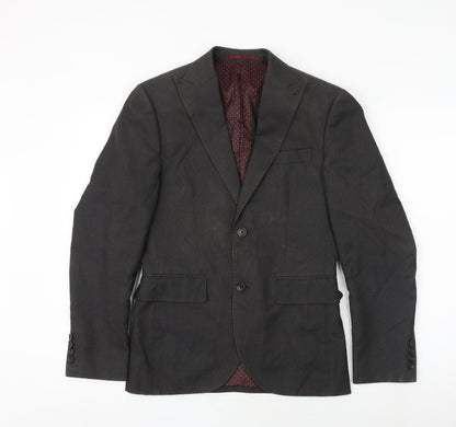 Next Mens Brown Polyester Jacket Blazer Size 36 Regular