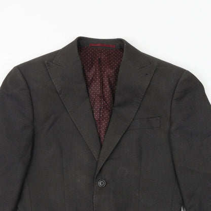Next Mens Brown Polyester Jacket Blazer Size 36 Regular