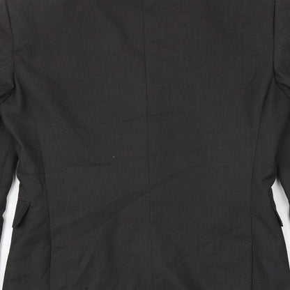 Next Mens Brown Polyester Jacket Blazer Size 36 Regular