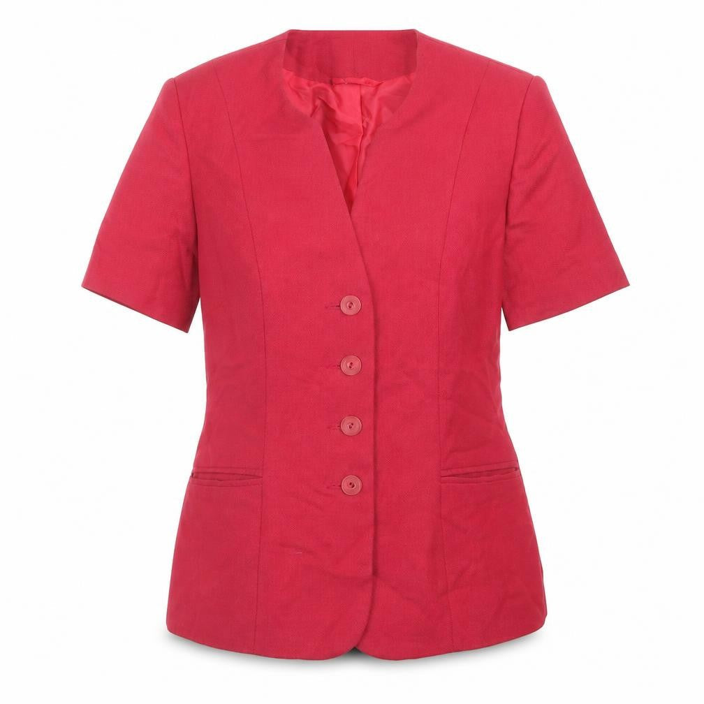 Paul Berman Womens Pink Jacket Blazer Size 10 Button