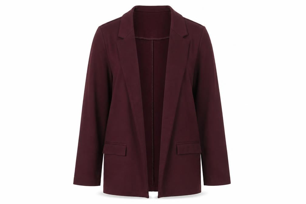 New Look Womens Red Kimono Jacket Size 10 Snap