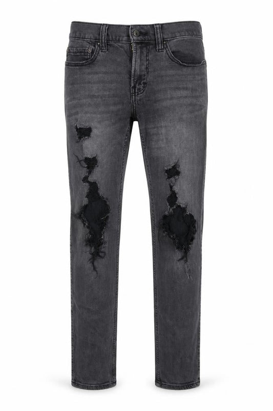 Hollister Mens Grey Cotton Skinny Jeans Size 28 in L30 in Regular Zip