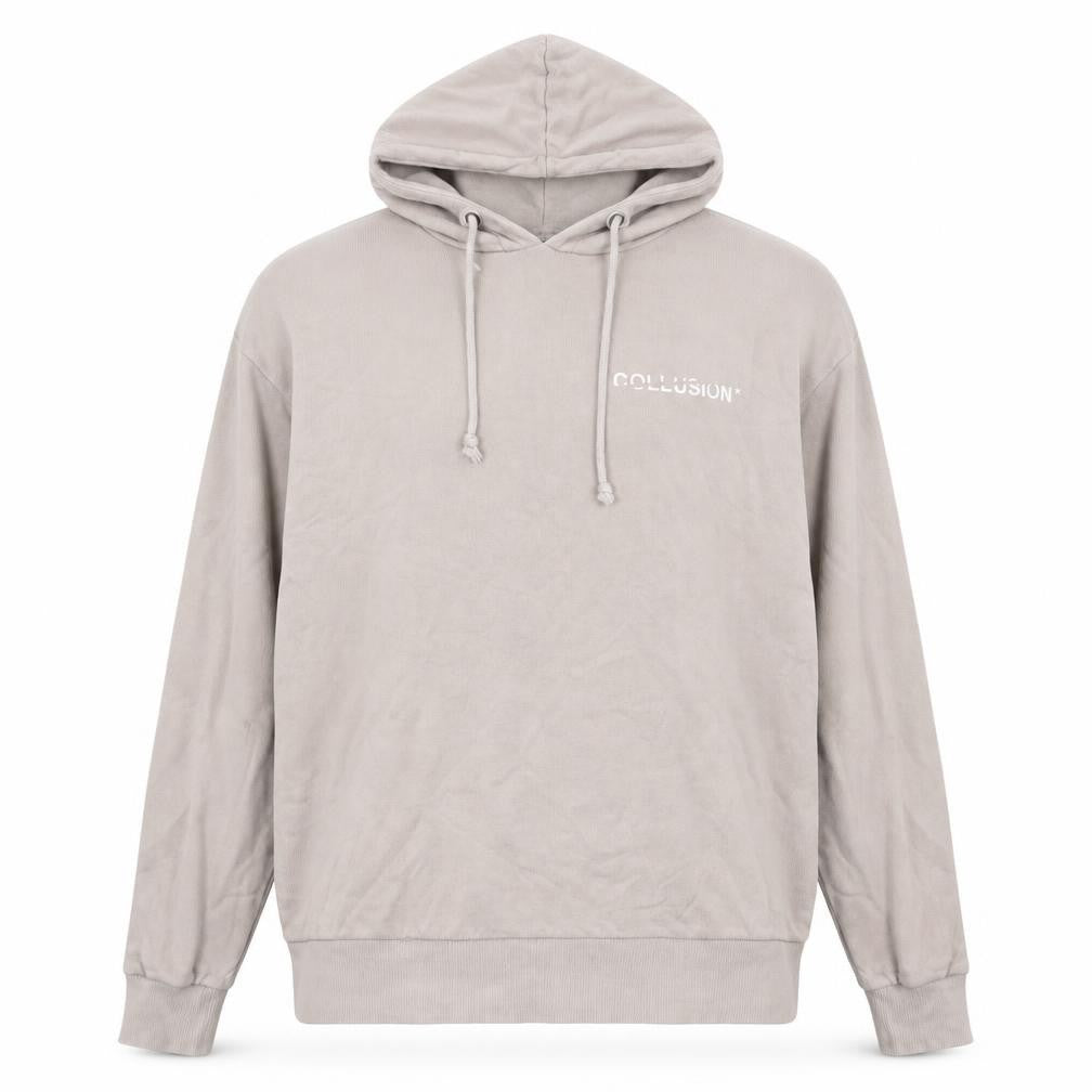 COLLUSION Mens Beige Cotton Pullover Hoodie Size XS