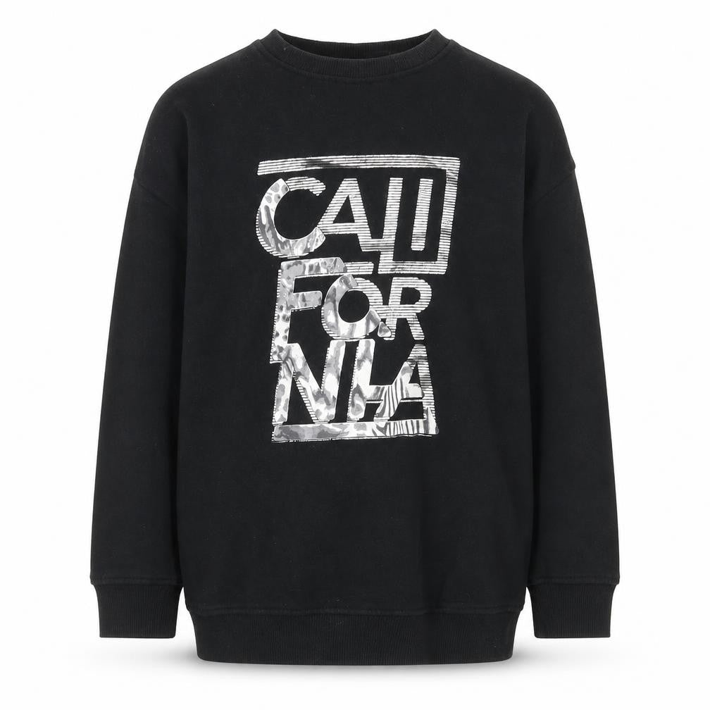 NEXT Girls Black Cotton Pullover Sweatshirt Size 10 Years Pullover - California