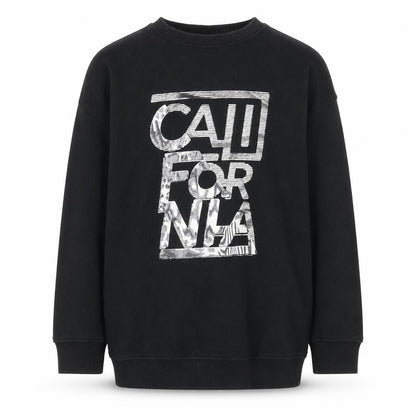 Next Girls Black Cotton Pullover Sweatshirt Size 10 Years Pullover - California