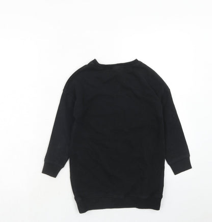 Next Girls Black Cotton Pullover Sweatshirt Size 10 Years Pullover - California