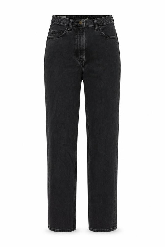 COLLUSION Womens Grey Cotton Mom Jeans Size 26 in L36 in Regular Button