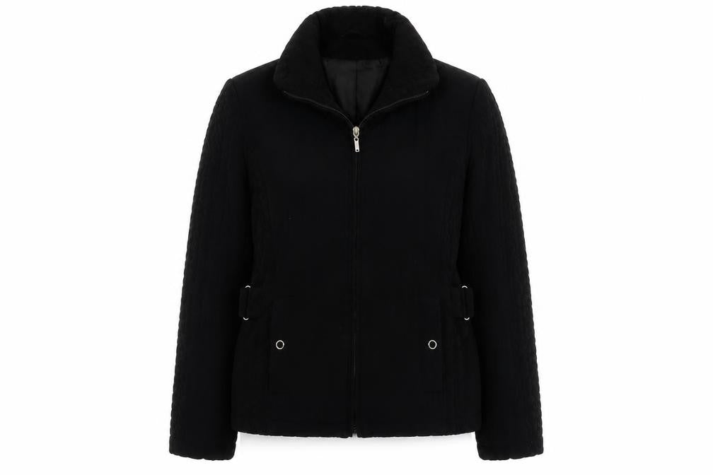 Gallery Womens Black Jacket Size 12 Zip