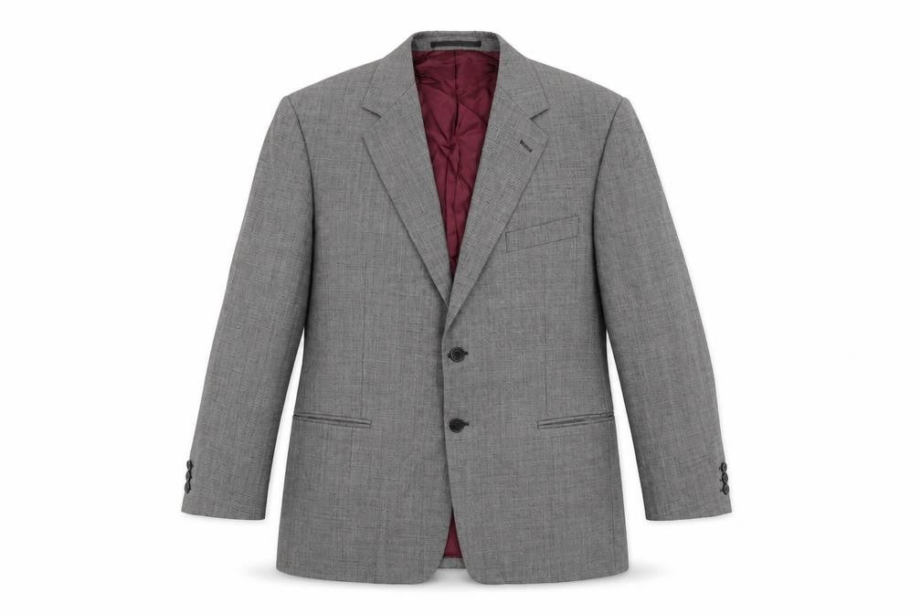 Brook Taverner Mens Grey Wool Jacket Suit Jacket Size 44 Regular