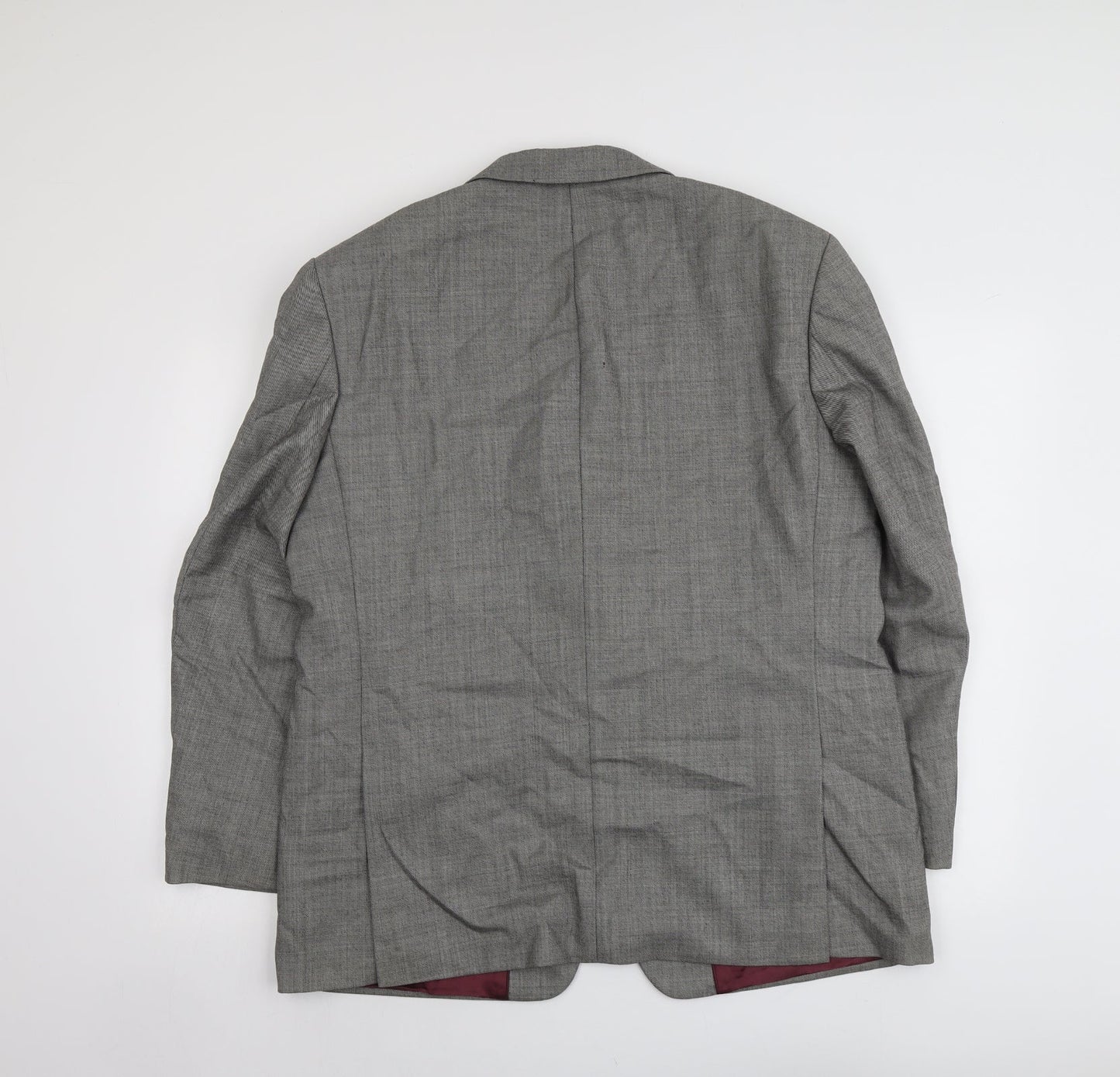 Brook Taverner Mens Grey Wool Jacket Suit Jacket Size 44 Regular