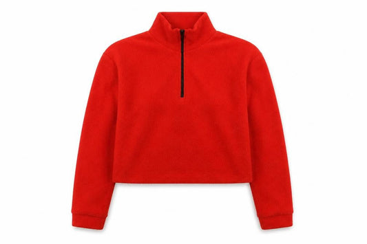 BDG Womens Red Polyester Pullover Sweatshirt Size S Zip