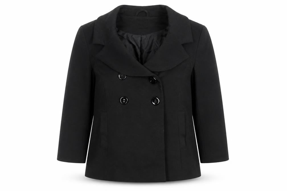 Oasis Womens Black Jacket Size 14 Button