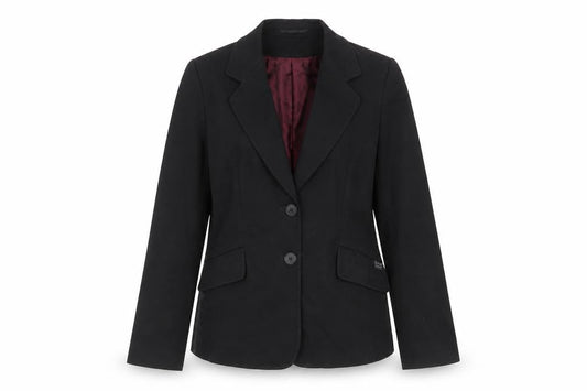 Evolution Womens Black Polyester Jacket Suit Jacket Size 10
