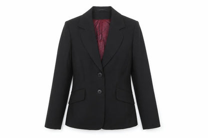 Evolution Womens Black Polyester Jacket Suit Jacket Size 10