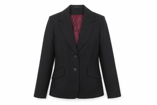 Evolution Womens Black Polyester Jacket Suit Jacket Size 10