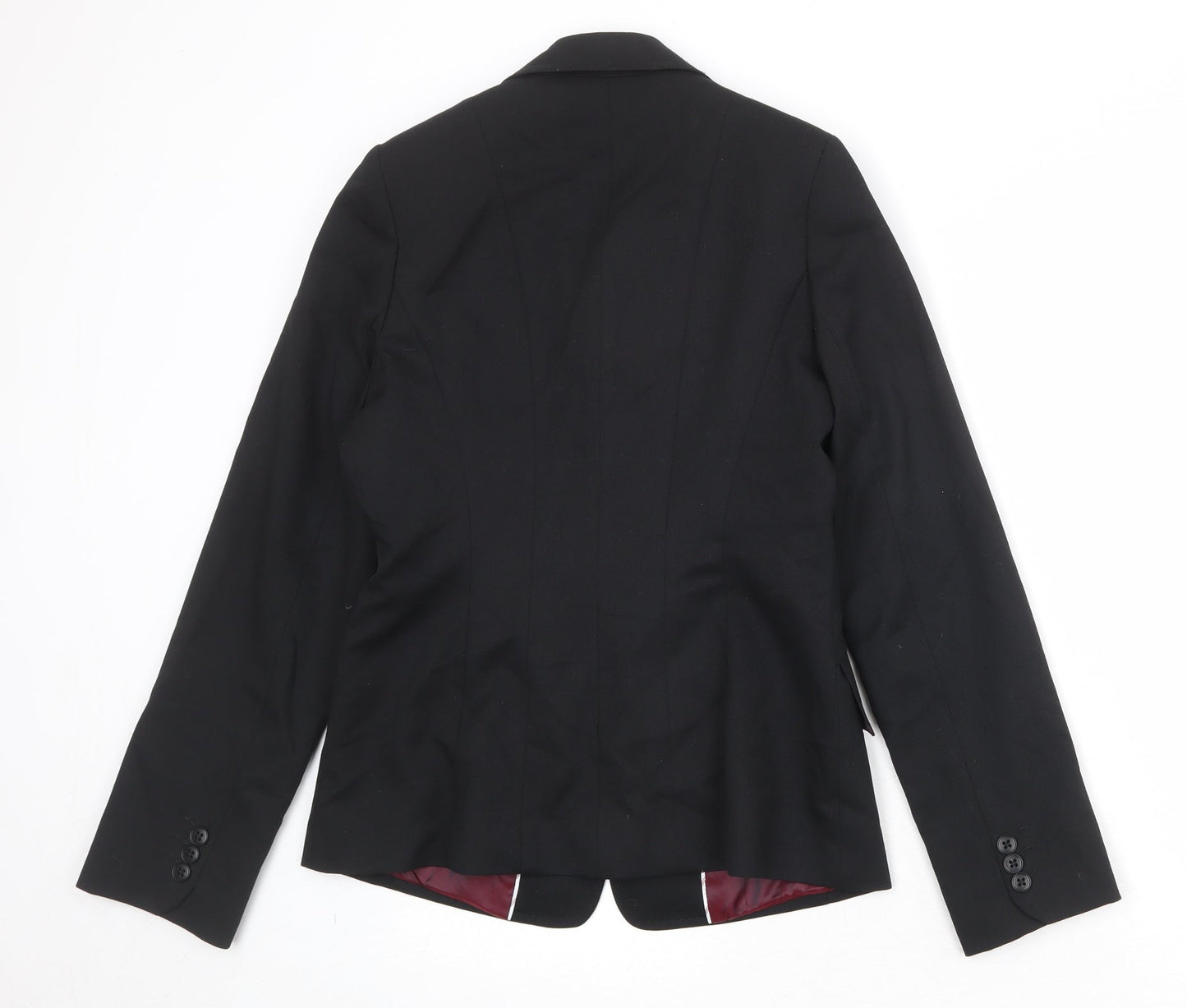 Evolution Womens Black Polyester Jacket Suit Jacket Size 10
