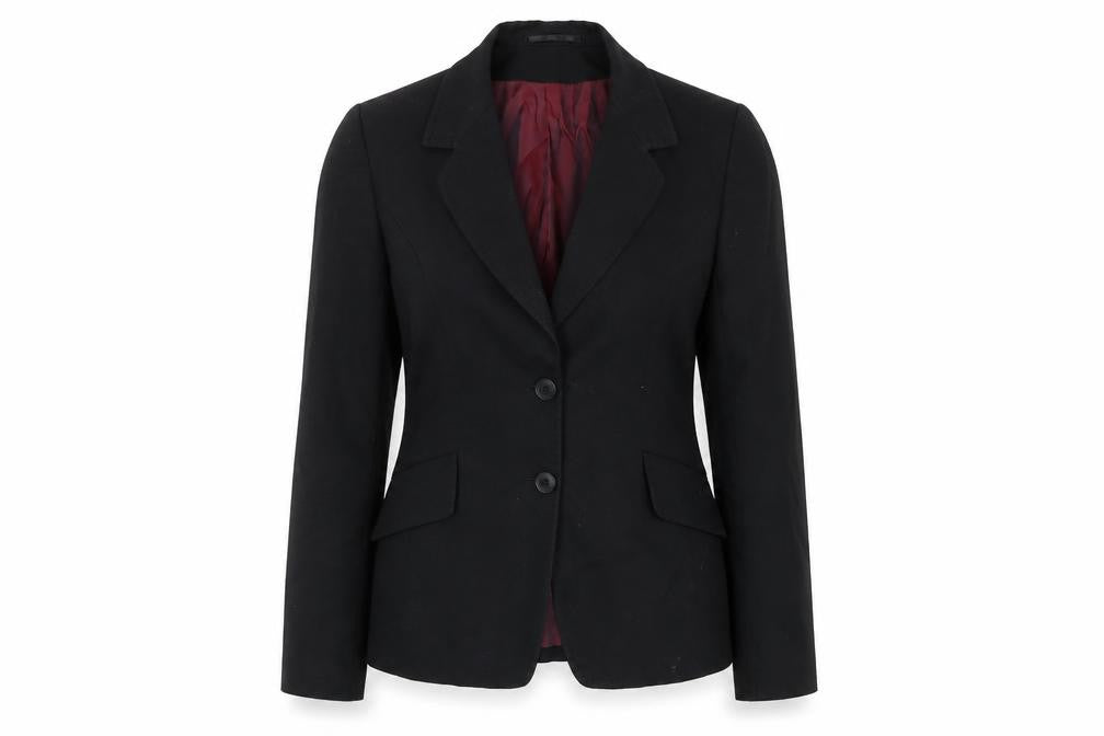 Evolution Womens Black Polyester Jacket Suit Jacket Size 8
