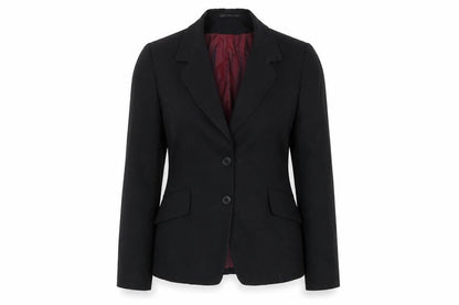Evolution Womens Black Polyester Jacket Suit Jacket Size 8