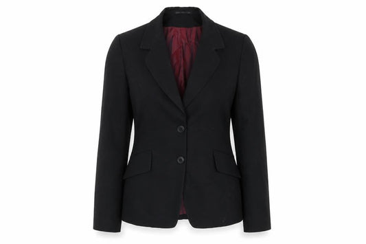 Evolution Womens Black Polyester Jacket Suit Jacket Size 8