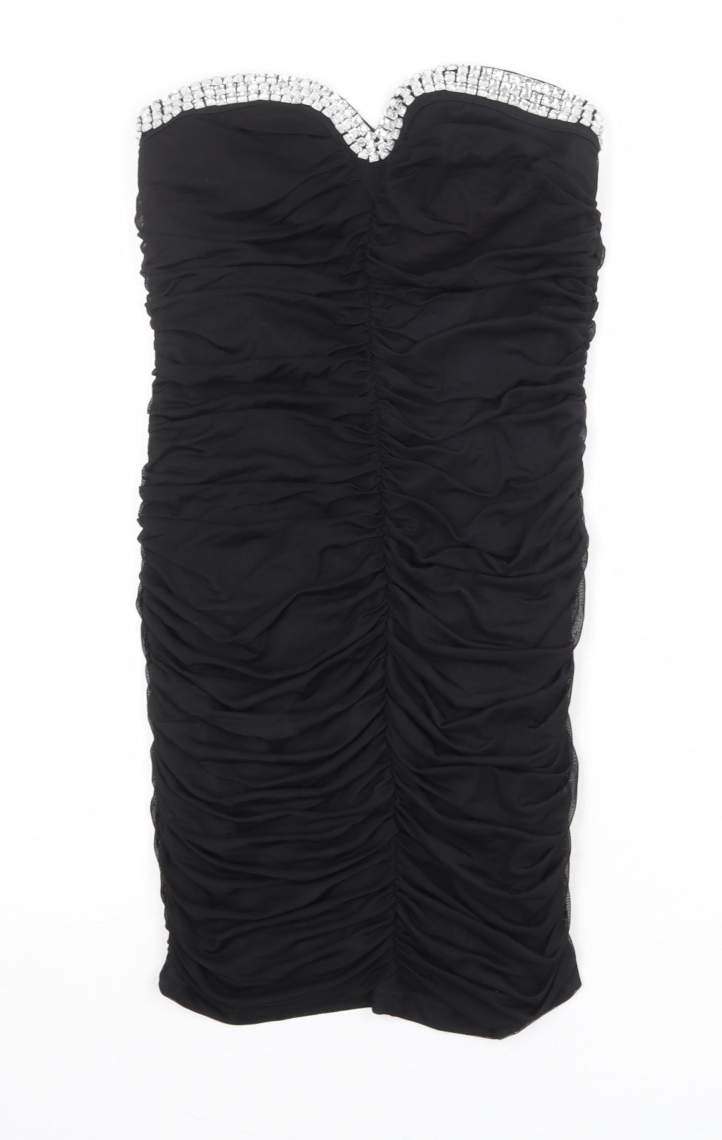 Cameo Rose Womens Black Polyester Bodycon Size 10 Sweetheart Pullover