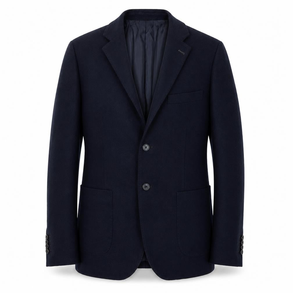 Libero Mens Blue Polyester Jacket Suit Jacket Size 36 Regular