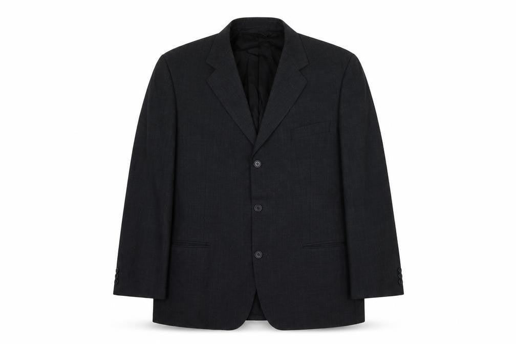 Marks & Spencer Mens Grey Polyester Jacket Blazer Size 42 Regular