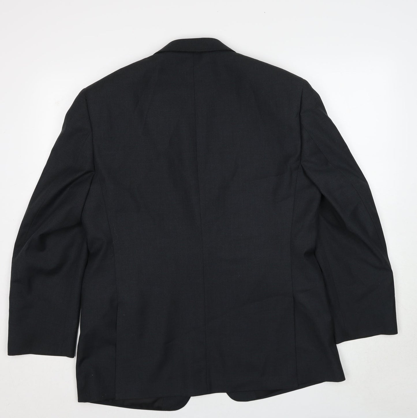 Karl Jackson Mens Grey Polyester Jacket Suit Jacket Size 42 Regular