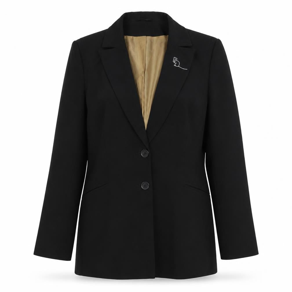 Dorothy Perkins Womens Black Polyester Jacket Suit Jacket Size 14