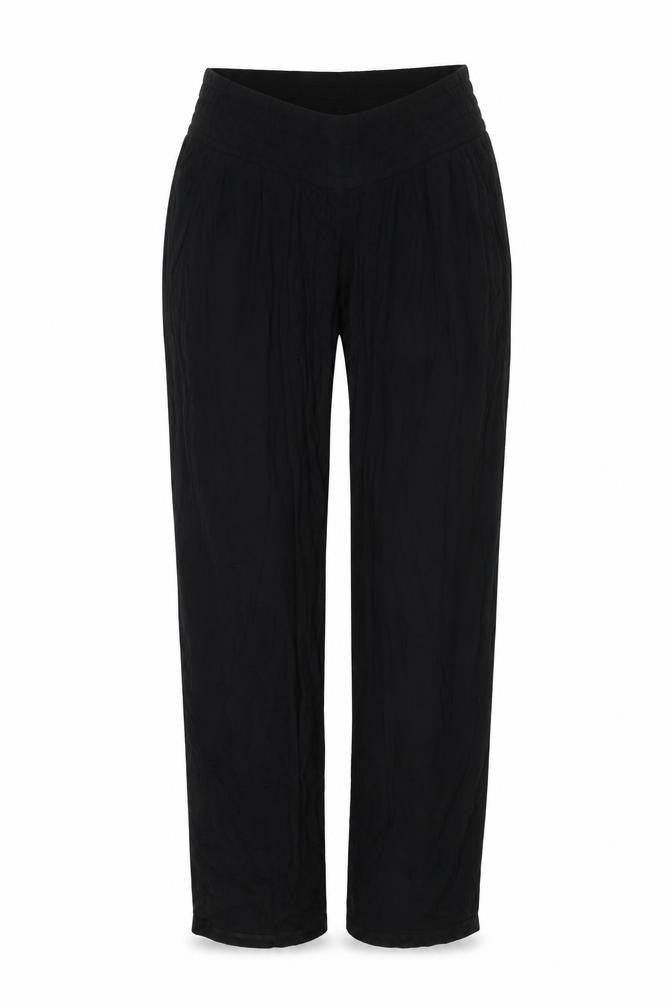 H&M Womens Black Viscose Trousers Size M Regular