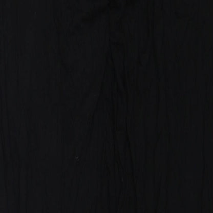 H&M Womens Black Viscose Trousers Size M Regular