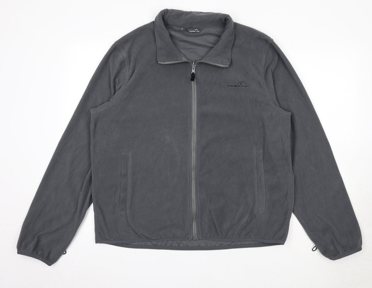 Freedom Trail Mens Grey Jacket Size L Zip