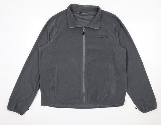 Freedom Trail Mens Grey Jacket Size L Zip
