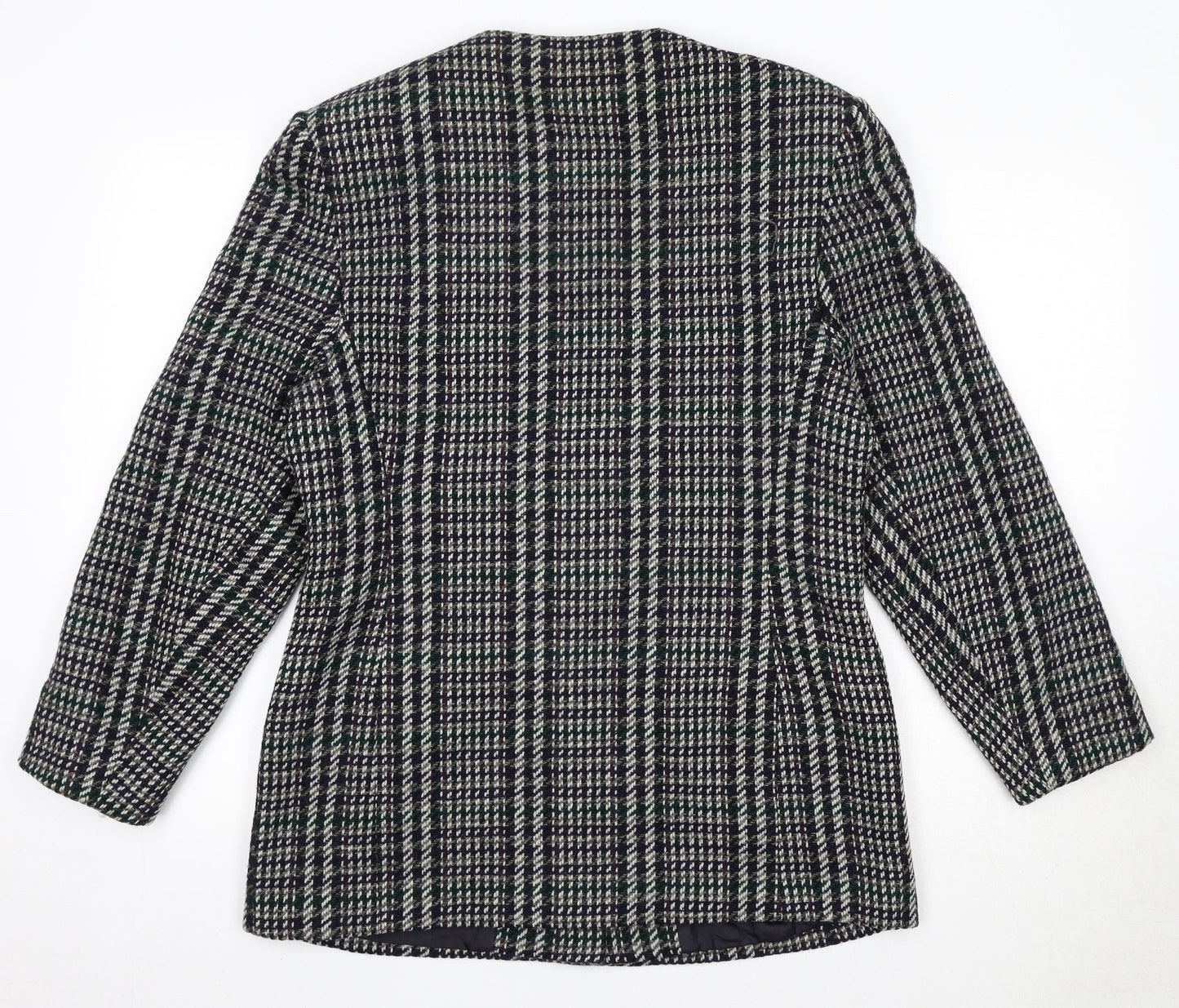 St Michael Womens Multicoloured Geometric Jacket Size 14 Button
