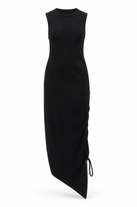 Missguided Womens Black Cotton Maxi Size 4 Round Neck Pullover