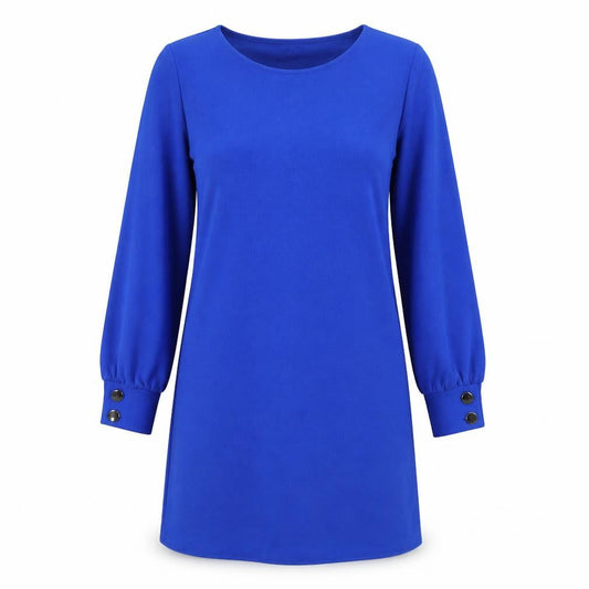 Wallis Womens Blue Polyester A-Line Size 12 Round Neck Pullover