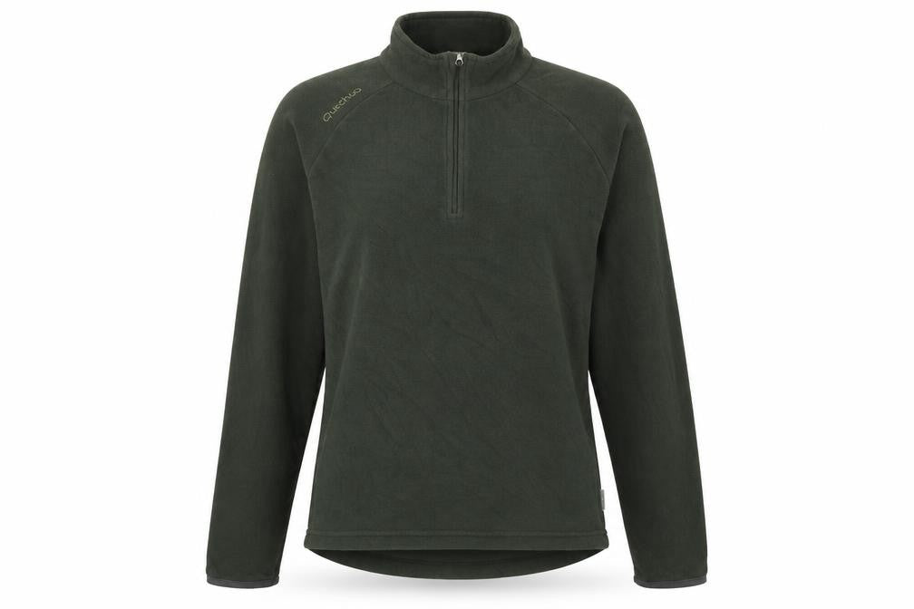 Quechua Womens Green Polyester Pullover Sweatshirt Size M Zip