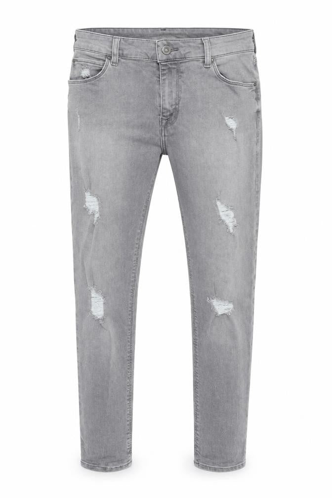ASOS Mens Grey Cotton Skinny Jeans Size 32 in Slim Zip