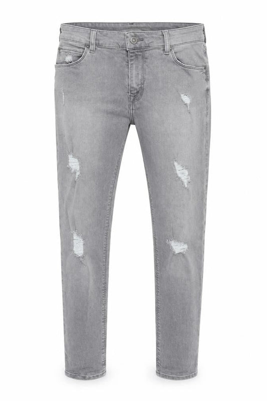 ASOS Mens Grey Cotton Skinny Jeans Size 32 in Slim Zip