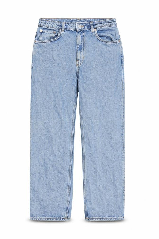 Weekday Womens Blue Cotton Mom Jeans Size 32 in L28 in Regular Zip
