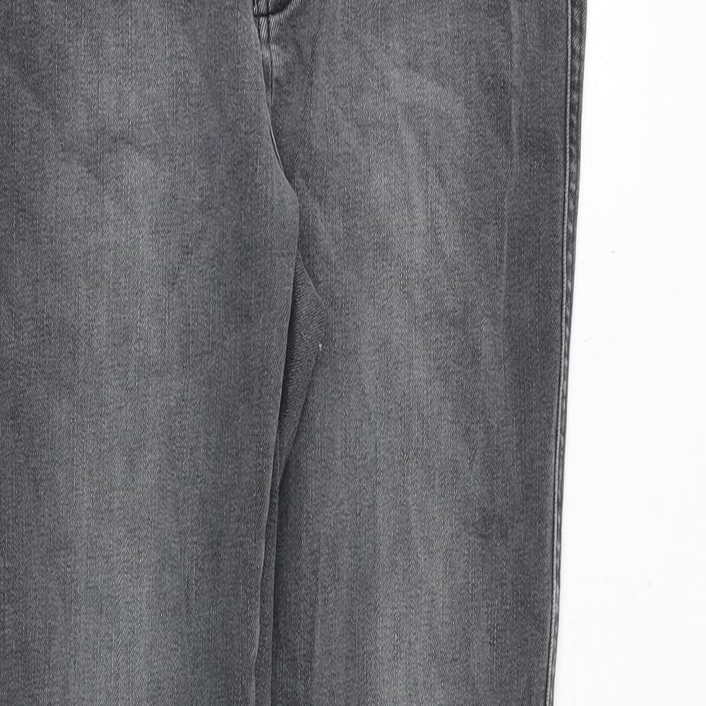 Waredenim Womens Grey Cotton Skinny Jeans Size 14 Regular Zip