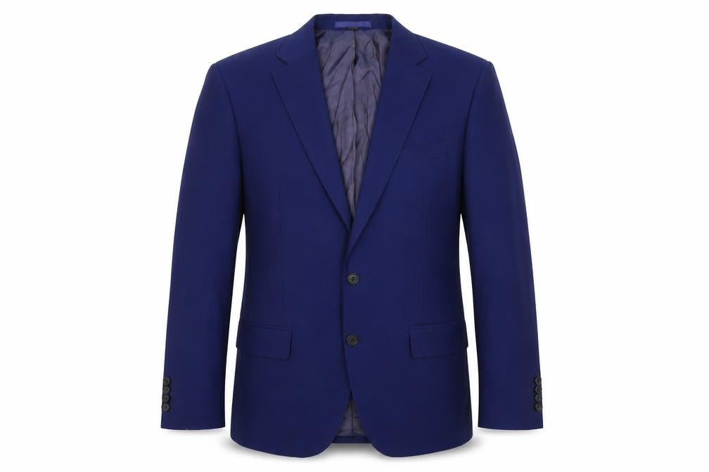 Marks & Spencer Mens Blue Wool Jacket Suit Jacket Size 40 Regular