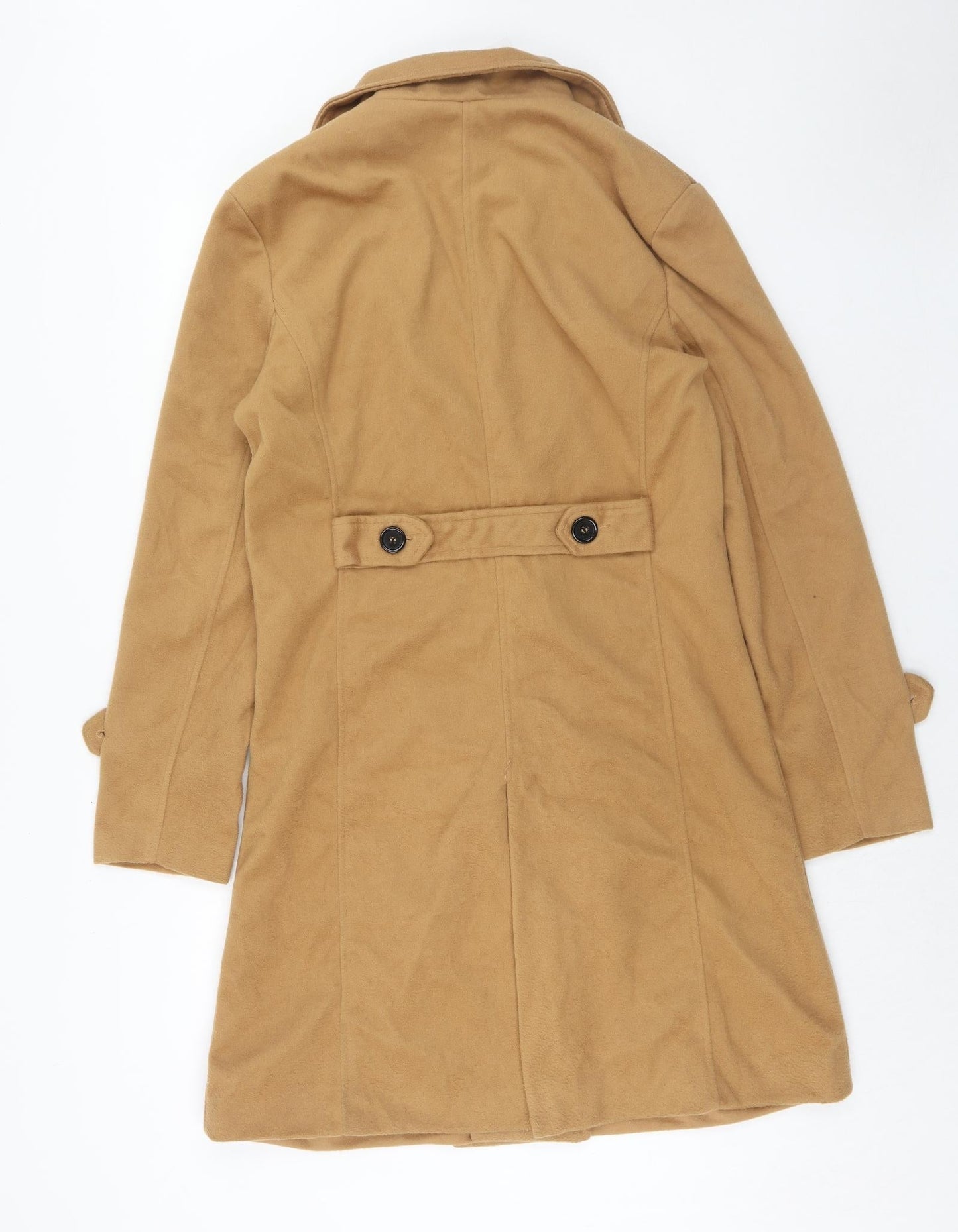Zanzea Womens Brown Overcoat Coat Size M Button
