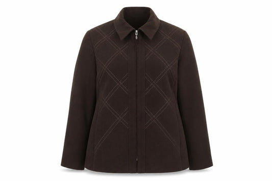 Classics Womens Brown Jacket Size 18 Zip