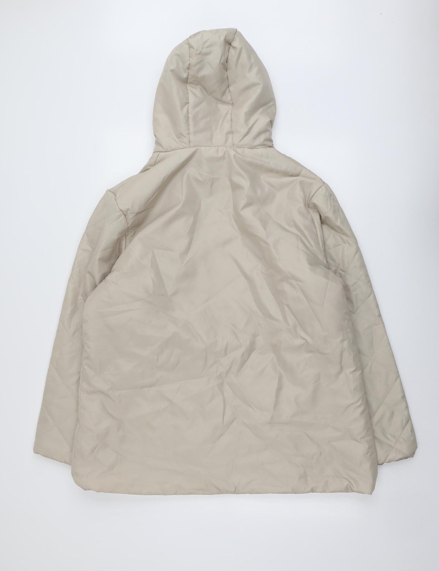 Anne De Lancay Womens Beige Jacket Size L Zip