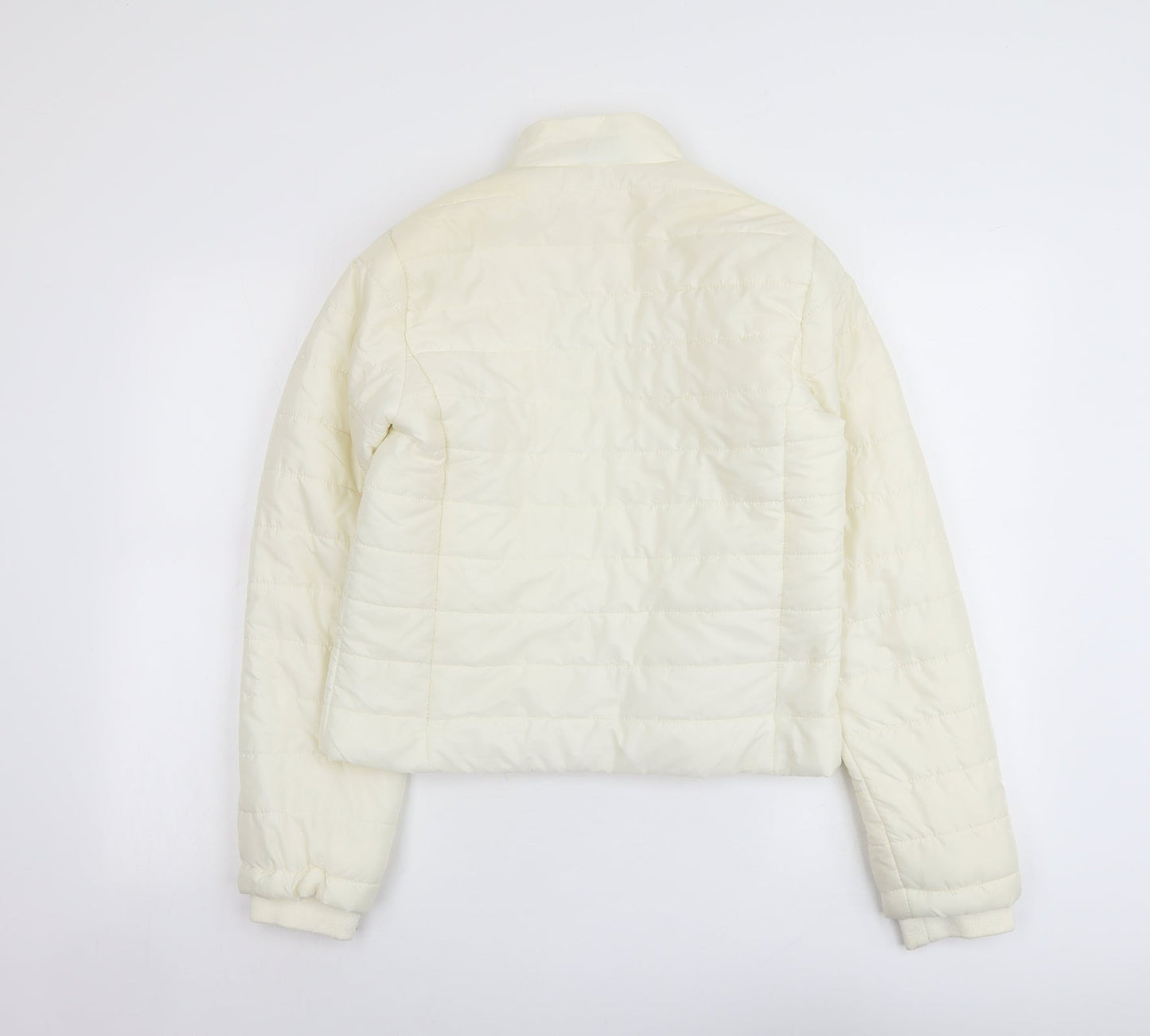 Select Womens Ivory Puffer Jacket Jacket Size 12 Zip