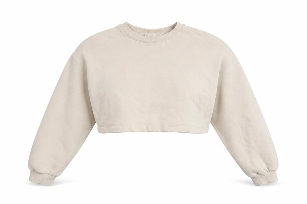 ASOS Womens Beige Cotton Pullover Sweatshirt Size 8 Pullover