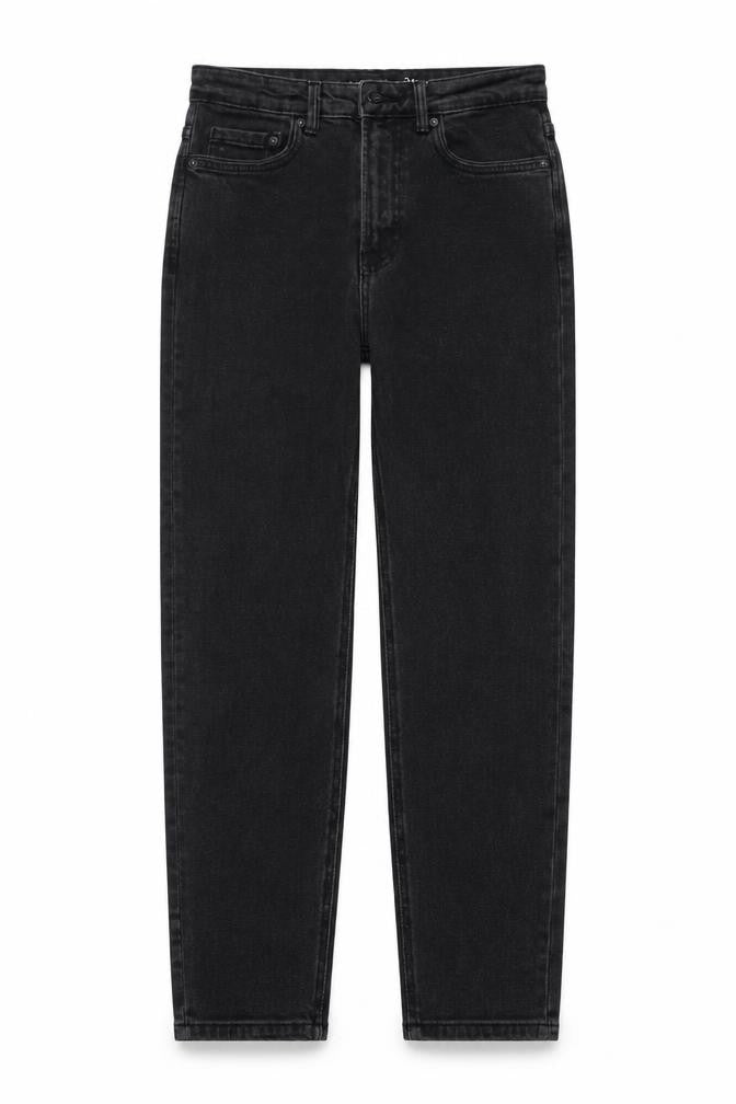 Stradivarius Womens Grey Cotton Straight Jeans Size 8 L27 in Regular Button