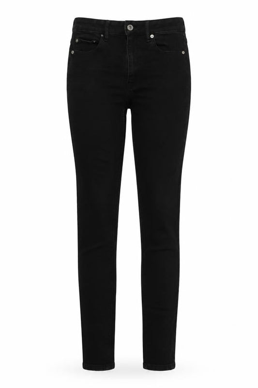 ASOS Womens Black Cotton Skinny Jeans Size 28 in L32 in Regular Button